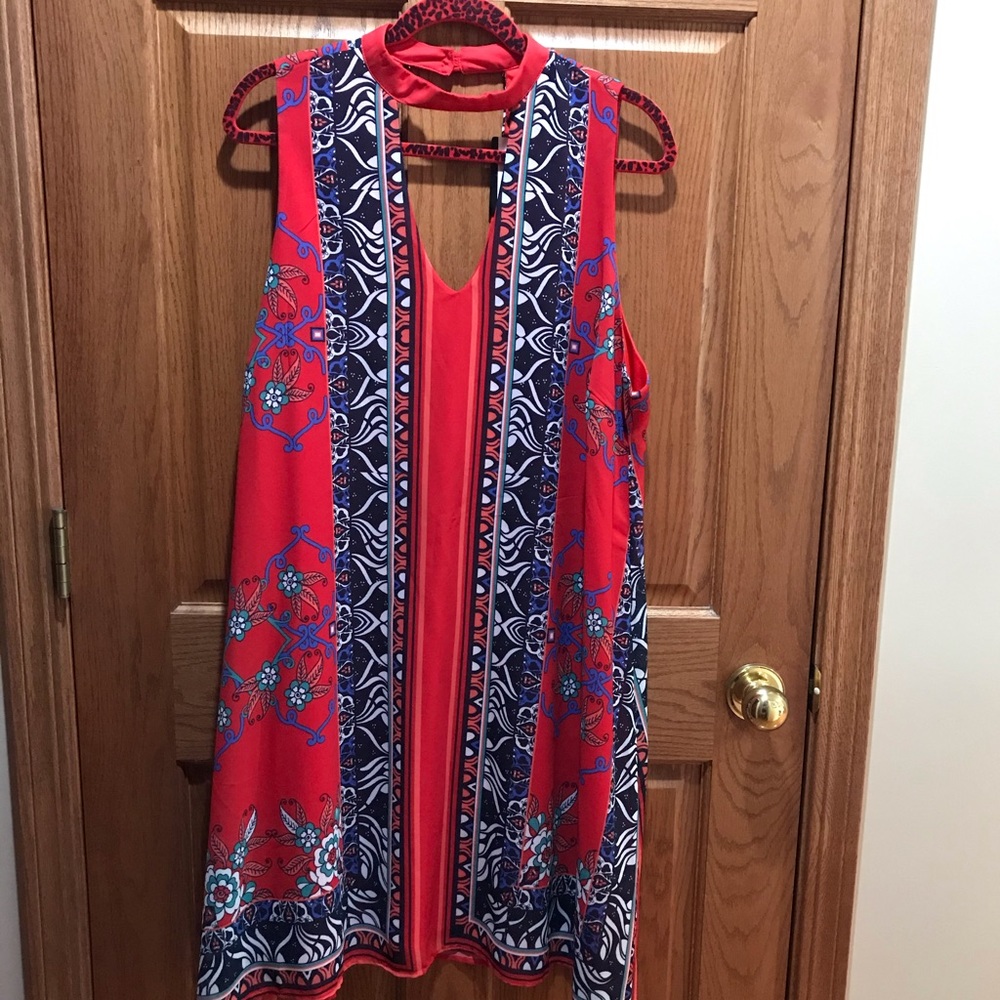 New with Tags! Shift dress-Scarf print